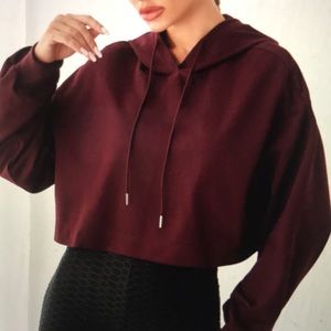 La heart Cropped hoodie